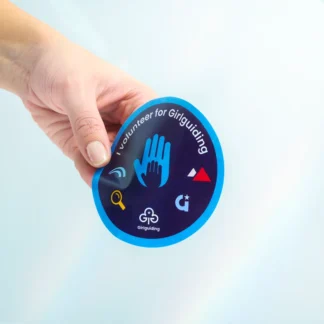 I volunteer for Girlguiding window sticker