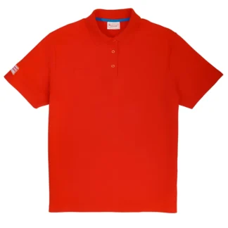 Trefoil Guild red polo shirt
