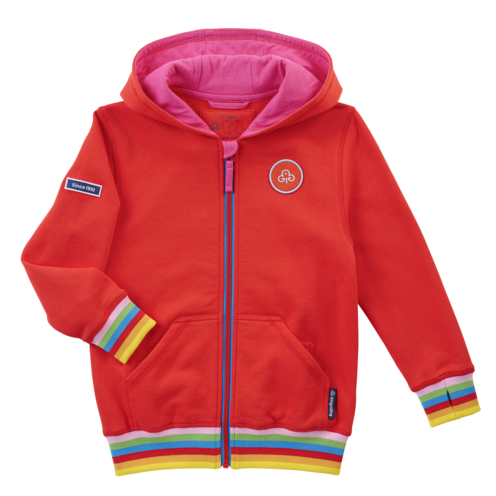 Rainbows uniform zip hoodie