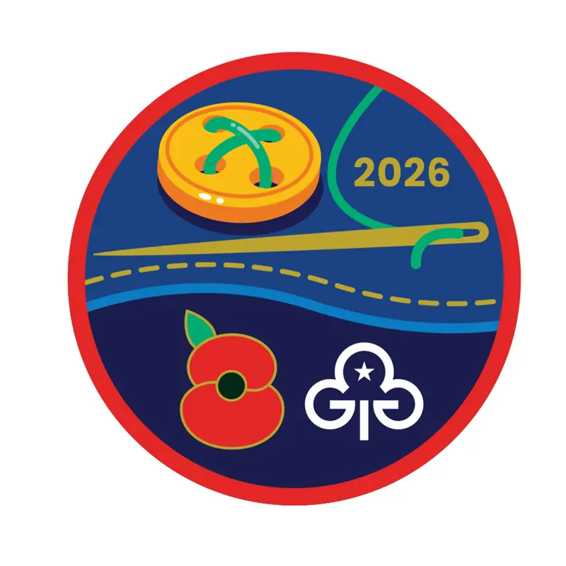 Remembrance woven badge and card 2026