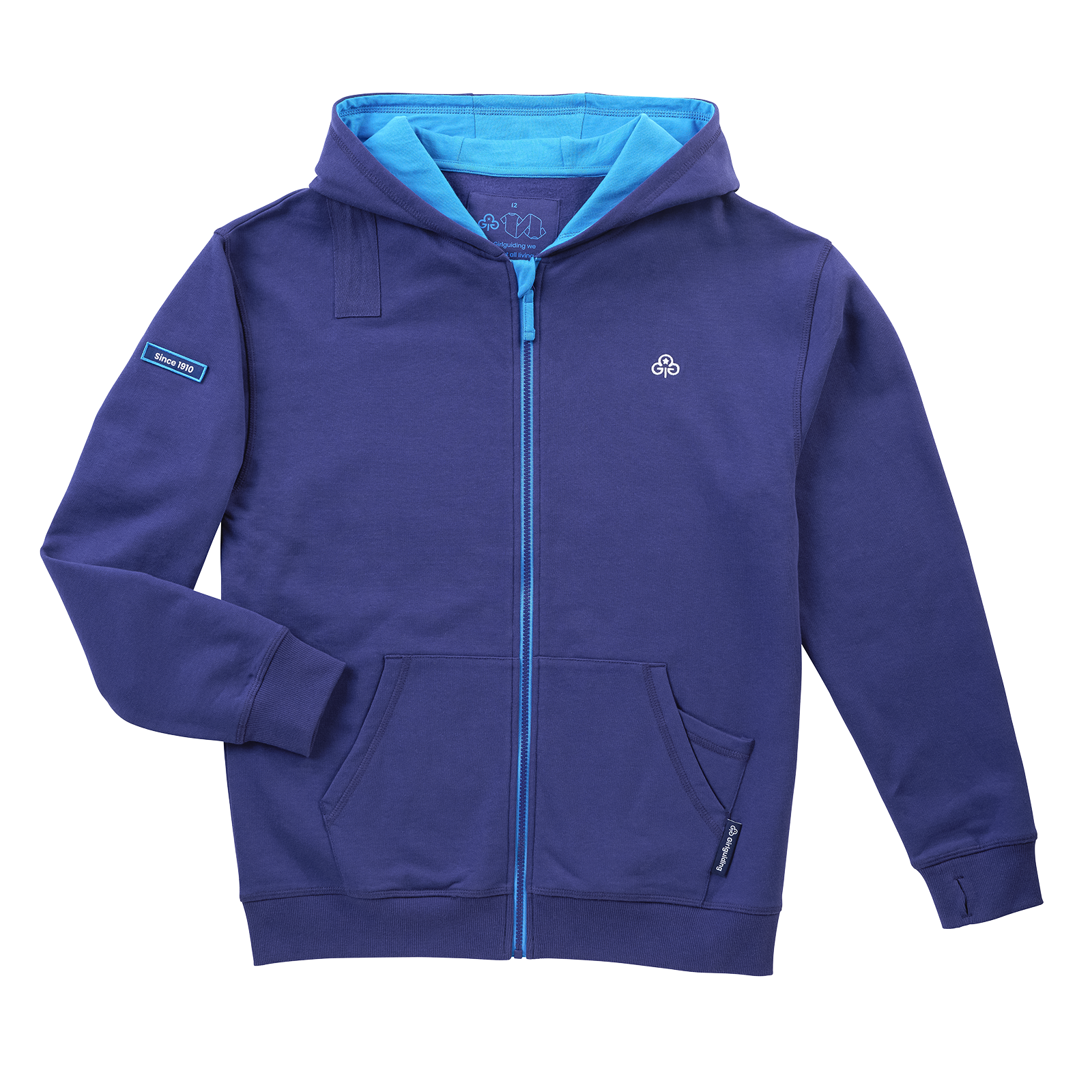 Girlguiding uniform zip hoodie